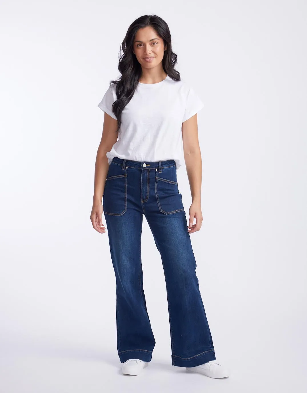Jayne Wide Leg Jean - Indigo sold by White & Co product image thumbnail 3