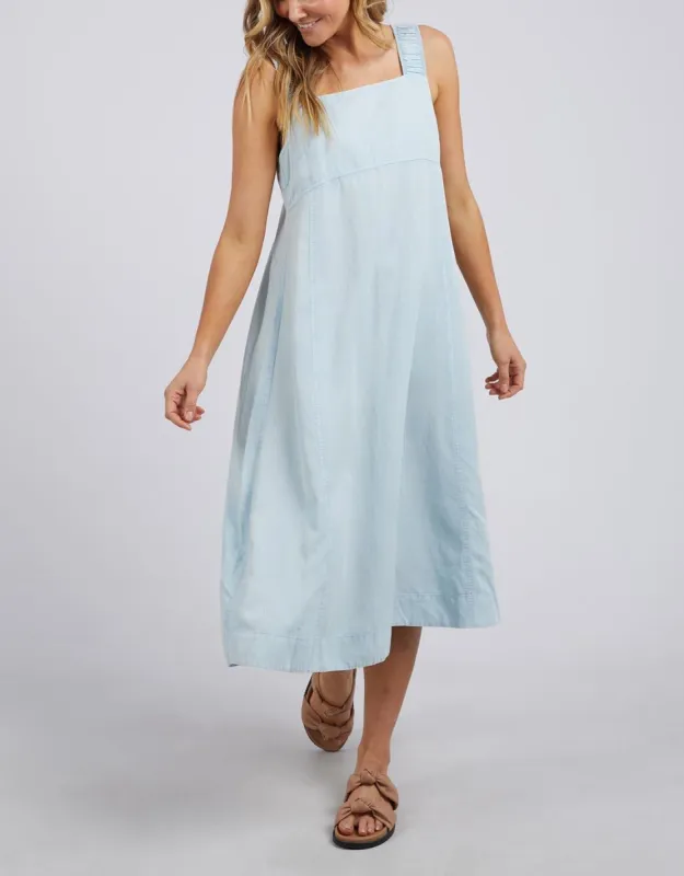 Sage Denim Dress - Light Washed Blue sold by White & Co