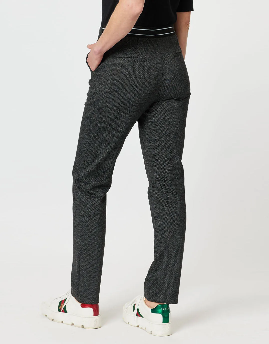 Textured Ponte Pant - Charcoal sold by White & Co product image thumbnail 4