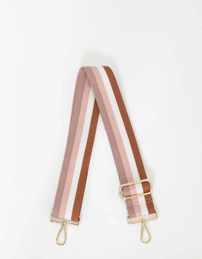 Bag Strap Stripe - Blush/White sold by White & Co