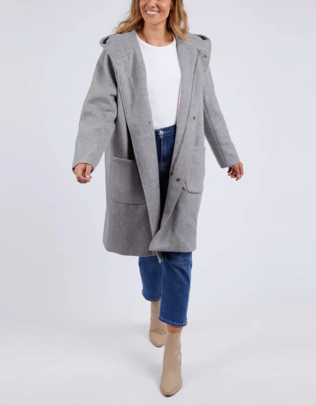 Jordan Coat - Grey Marle sold by White & Co