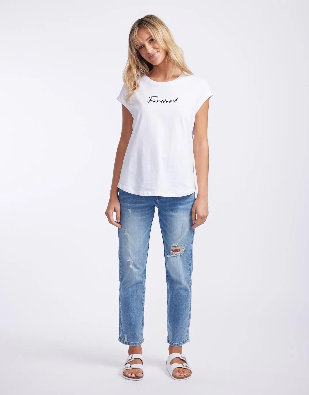 Signature Tee - White sold by White & Co product image thumbnail 2