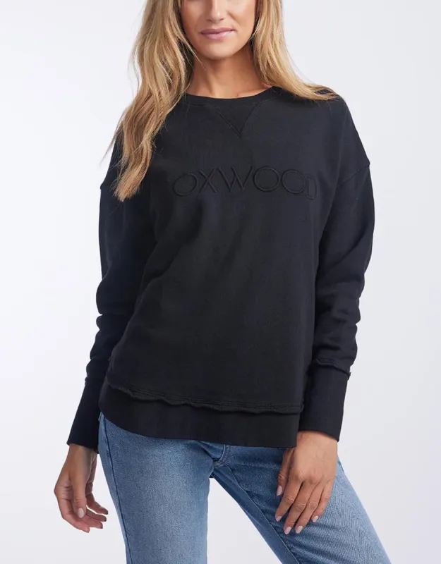 Simplified Crew - Black on Black sold by White & Co