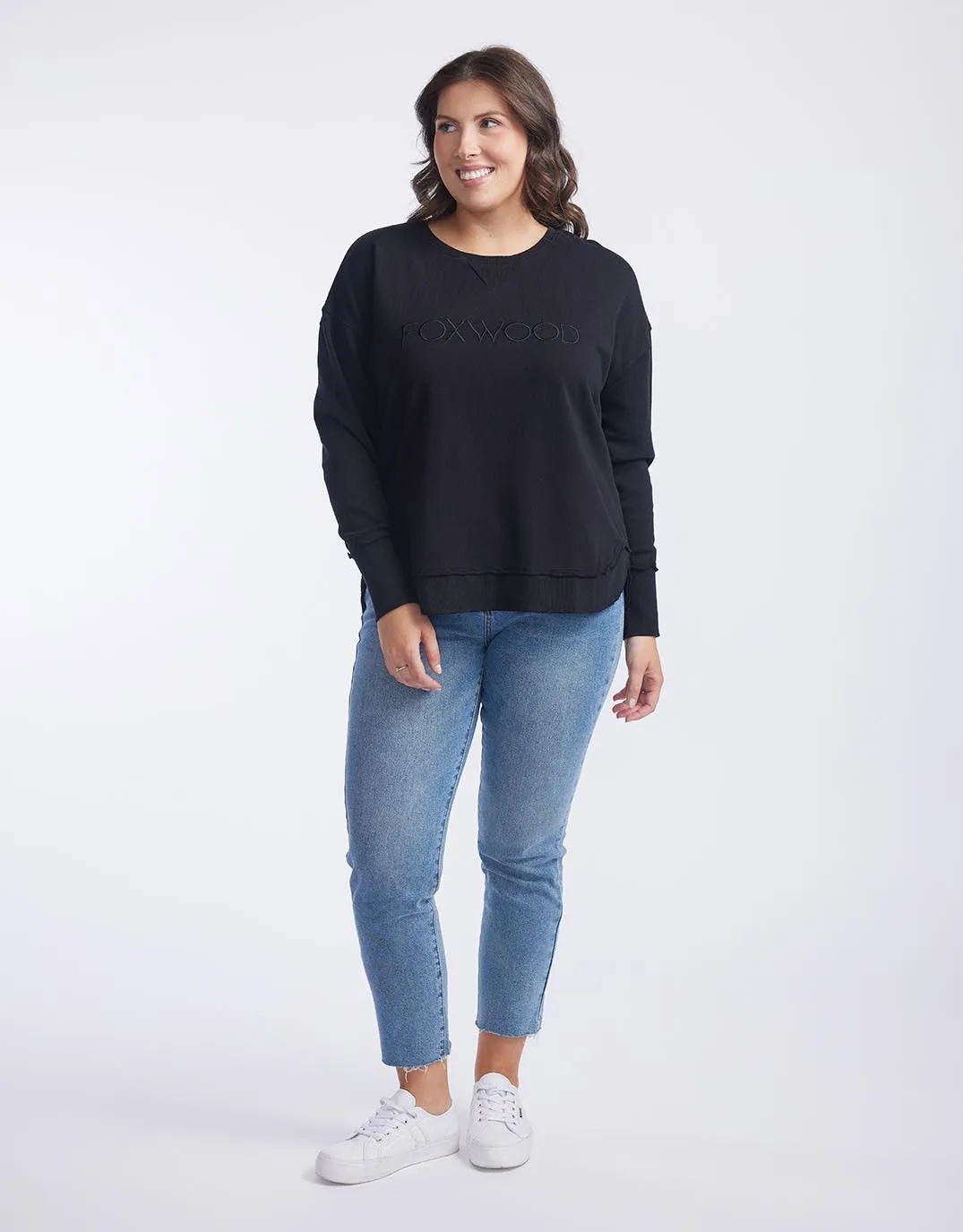 Simplified Crew - Black on Black sold by White & Co product image thumbnail 2