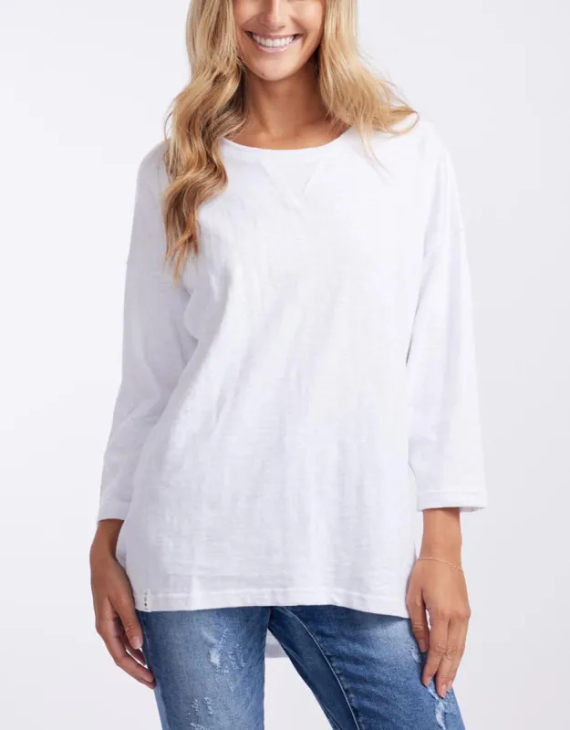 Annie Lightweight Top - White sold by White & Co