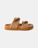 Mim Leather Slides - Light Tan sold by White & Co