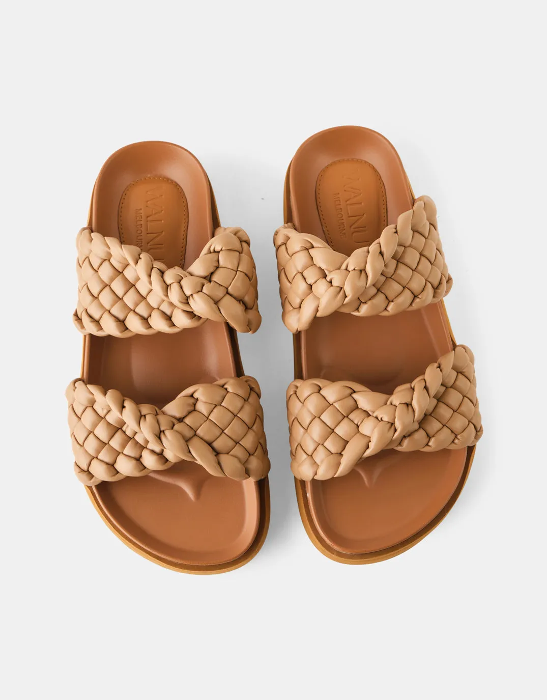Mim Leather Slides - Light Tan sold by White & Co product image thumbnail 5
