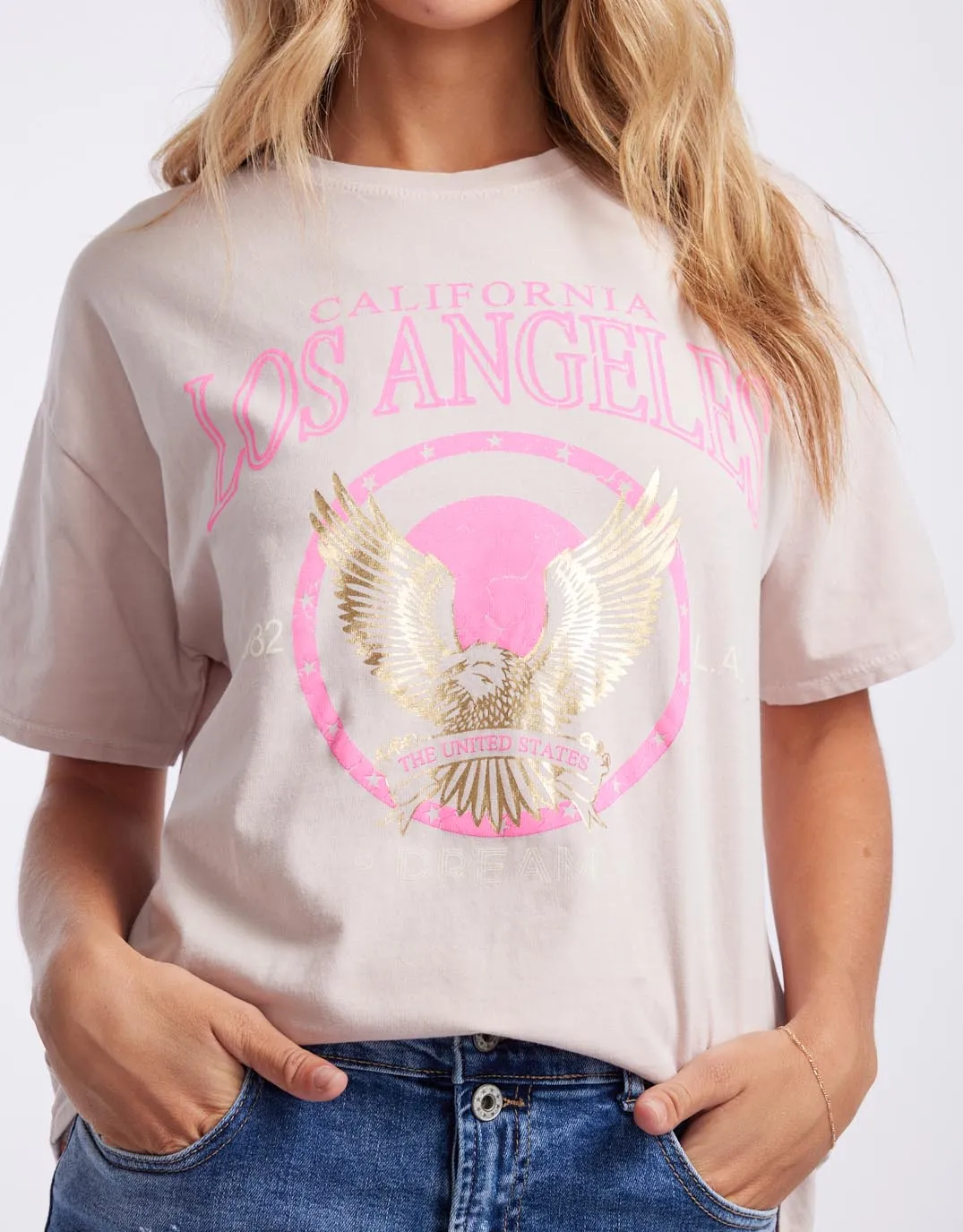 L.A. Tee - Light Pink sold by White & Co product image thumbnail 4