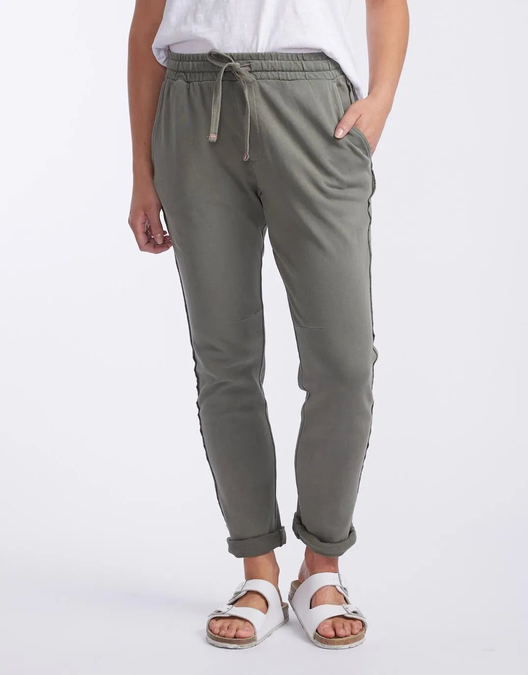 Off Duty Jogger - Washed Khaki sold by White & Co