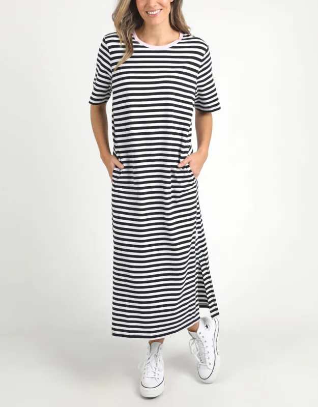 Merry Tee Dress - Navy & White Stripe sold by White & Co