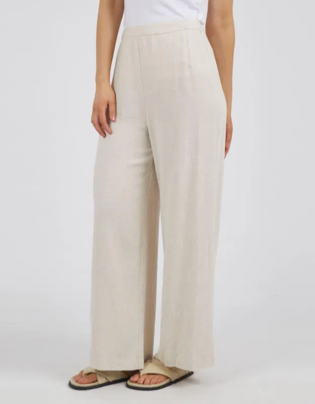 Mia Wide Leg Pant - Beige sold by White & Co