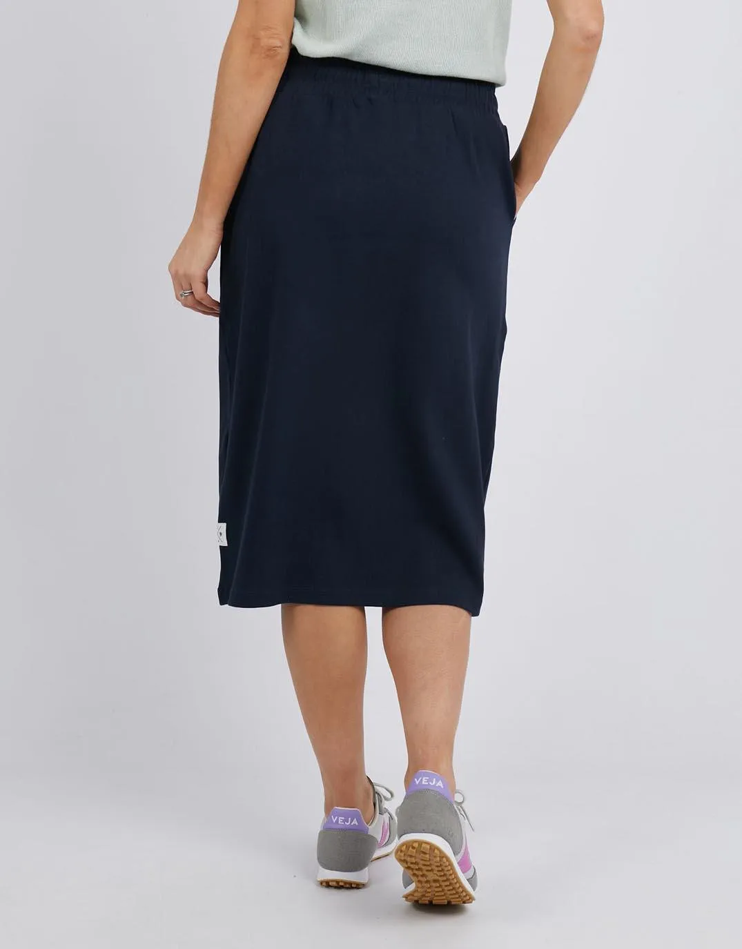 Rib Midi Skirt - Dark Sapphire sold by White & Co product image thumbnail 4