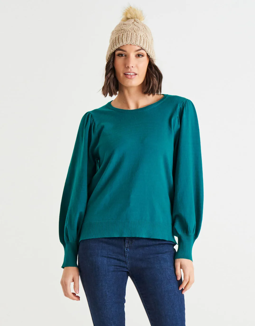 Elsie Beanie - Oat sold by White & Co product image thumbnail 4