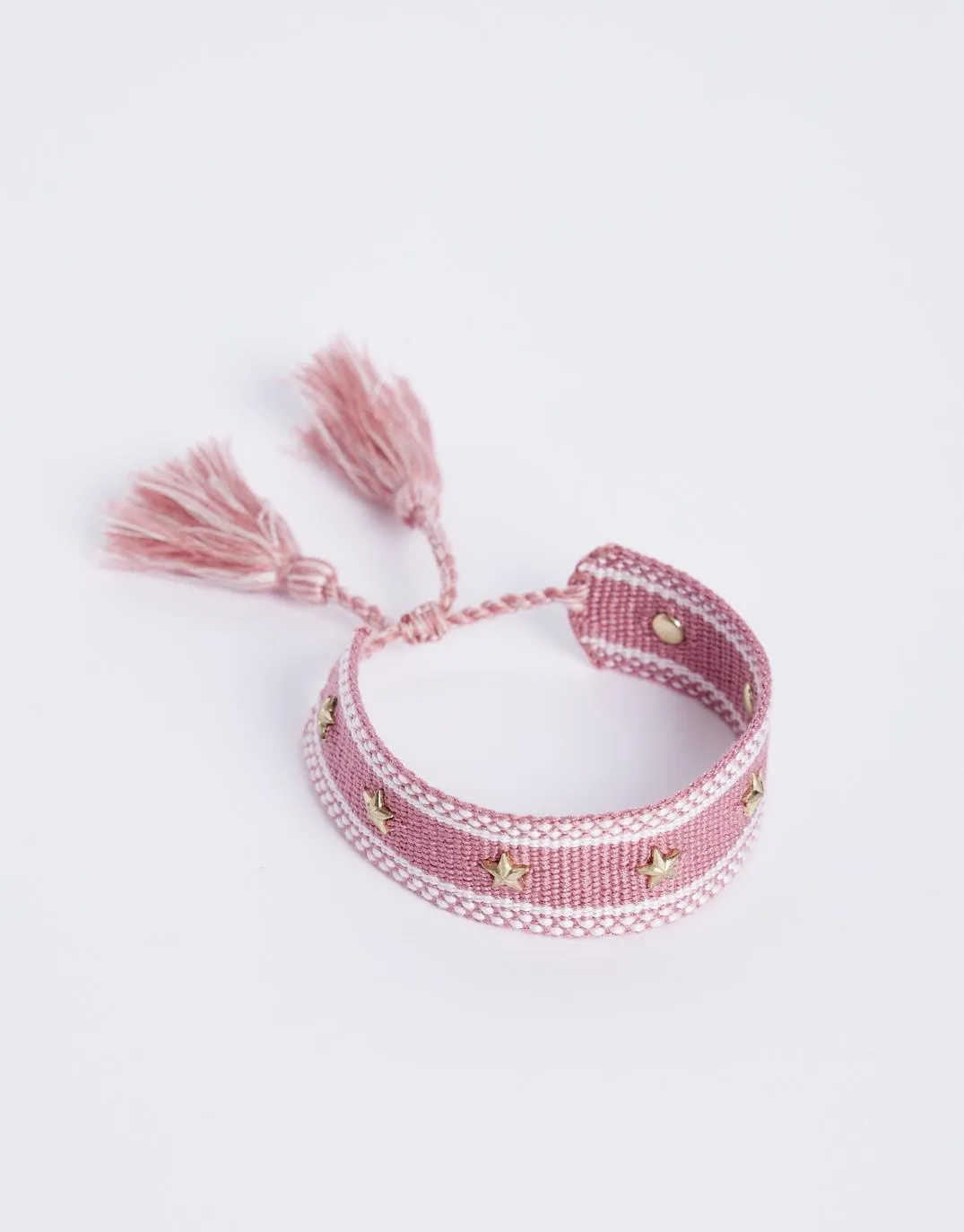 Stella Woven Bracelet - Rose sold by White & Co