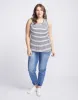 Original Tank - Black/White Stripe sold by White & Co