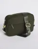 Off-Duty Crossbody Bag - Khaki/Black Lurex sold by White & Co