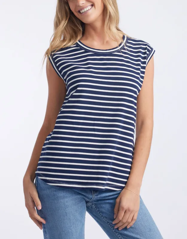 Cali Tank Top - Paris Stripe sold by White & Co