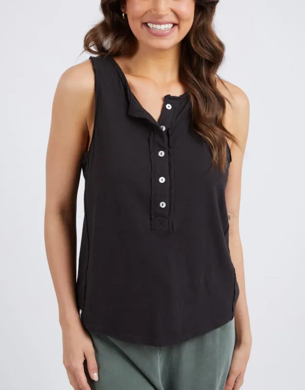 Suri Tank - Washed Black sold by White & Co