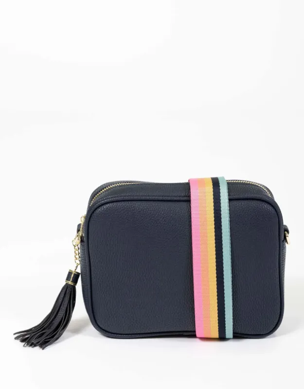 Zoe Crossbody Bag - Navy/Lolly Stripe sold by White & Co