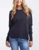 Divine Crew - Washed Black sold by White & Co