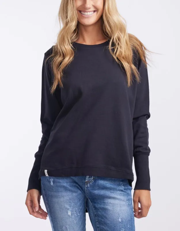 Divine Crew - Washed Black sold by White & Co