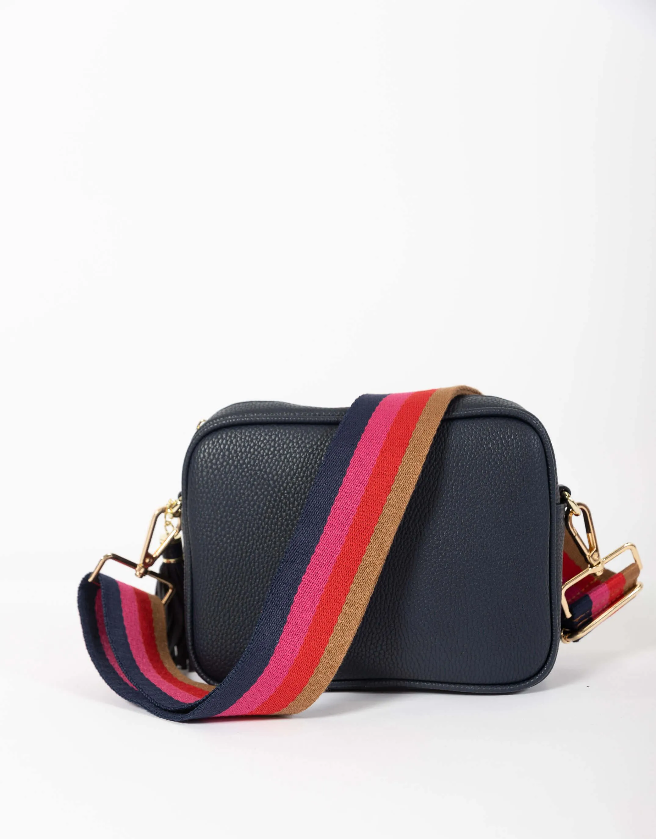 Zoe Crossbody Bag - Navy/Fuchsia Stripe sold by White & Co product image thumbnail 3