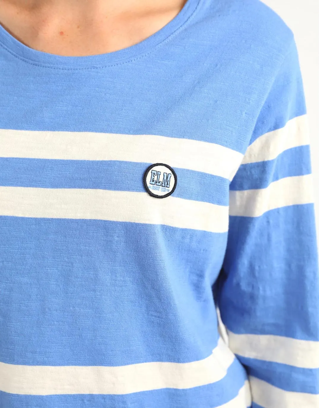 Allegra Long Sleeve Tee - Cerulean Blue sold by White & Co product image thumbnail 5