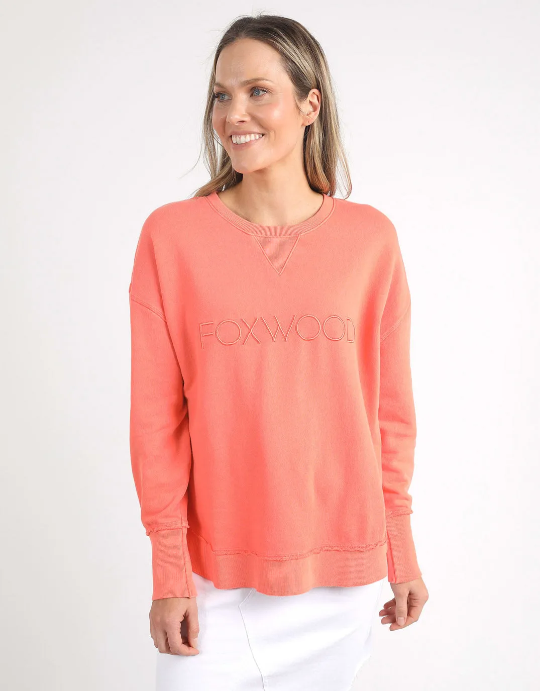Simplified Crew - Neon Peach sold by White & Co product image thumbnail 5