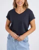 Manly Vee Tee - Black sold by White & Co