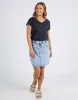 Manly Vee Tee - Black sold by White & Co