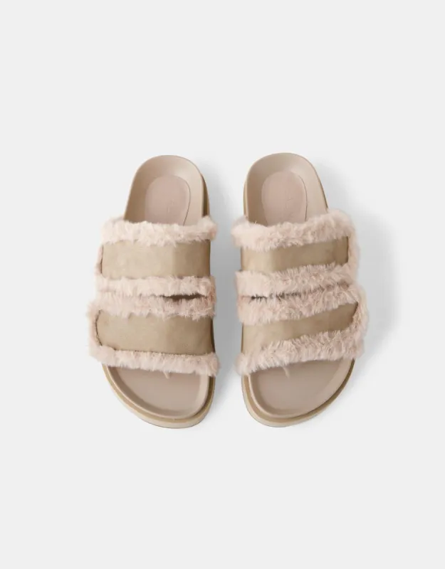 Max Slides - Beige sold by White & Co