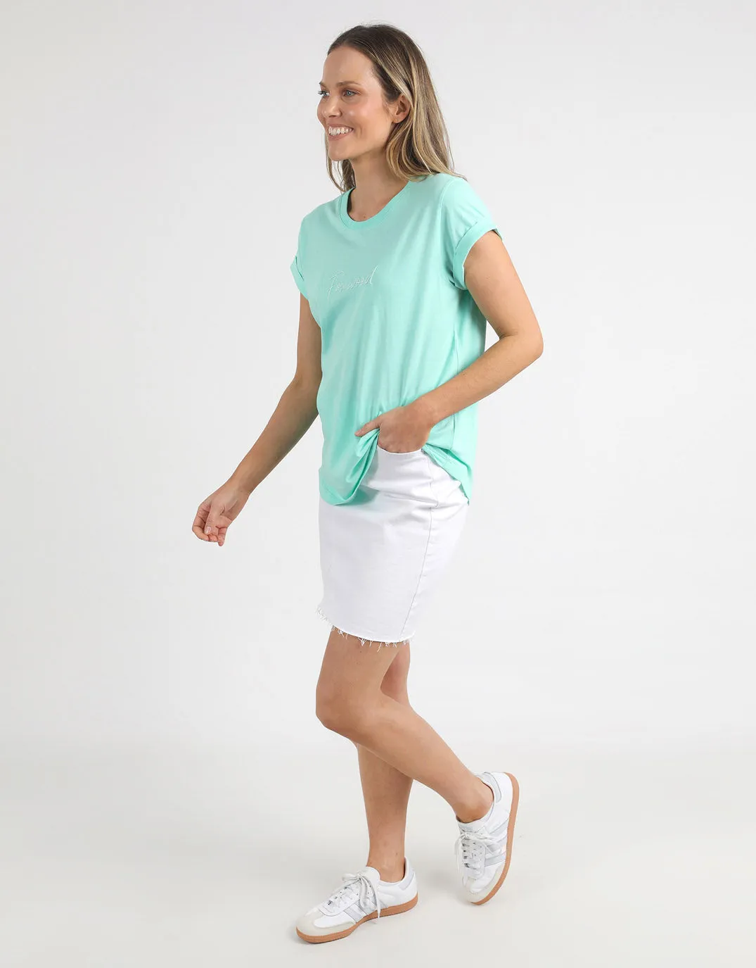 Signature Tee - Neon Mint sold by White & Co product image thumbnail 3