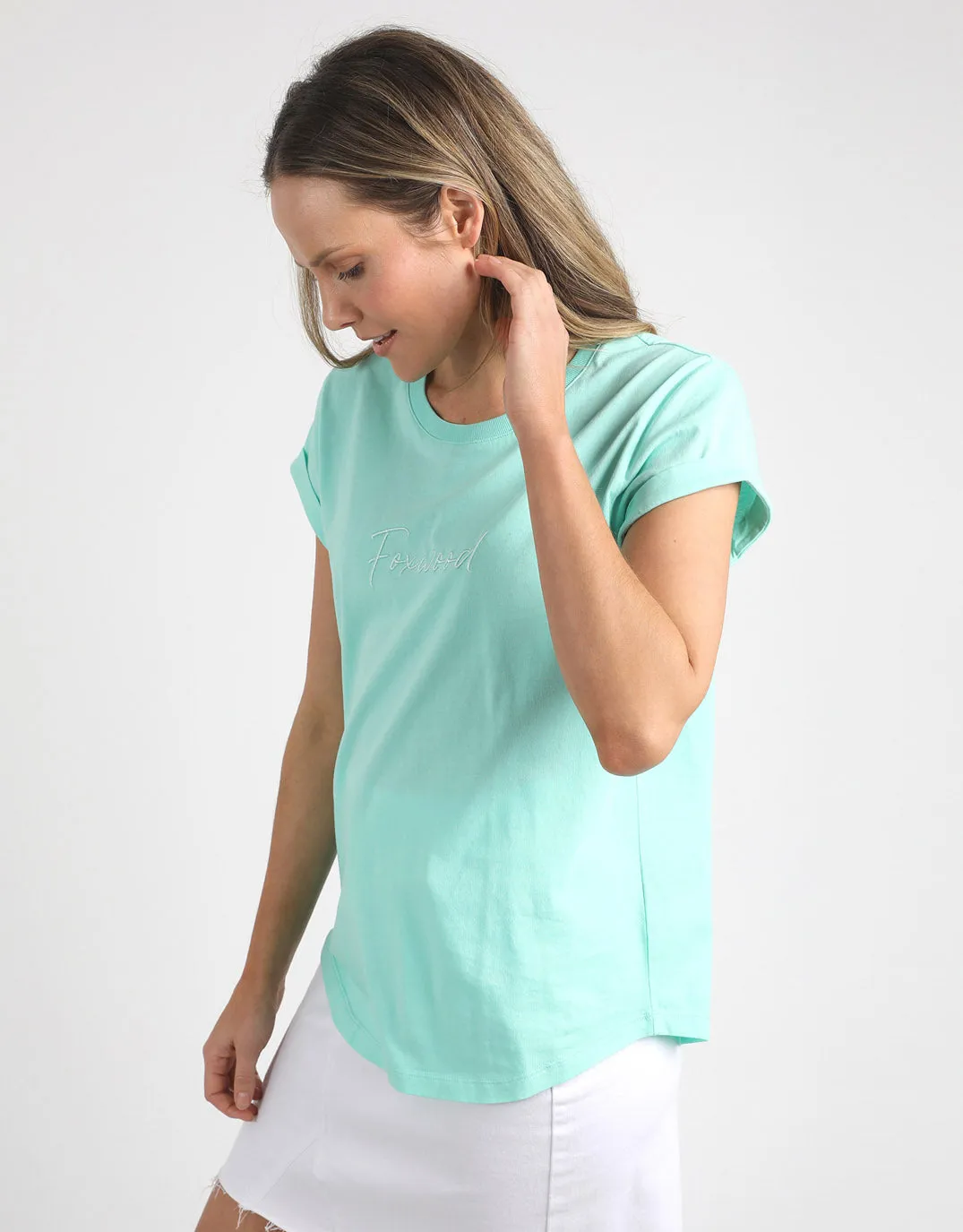 Signature Tee - Neon Mint sold by White & Co product image thumbnail 4