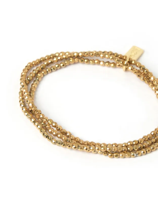 Birdie Set Bracelet - Gold sold by White & Co