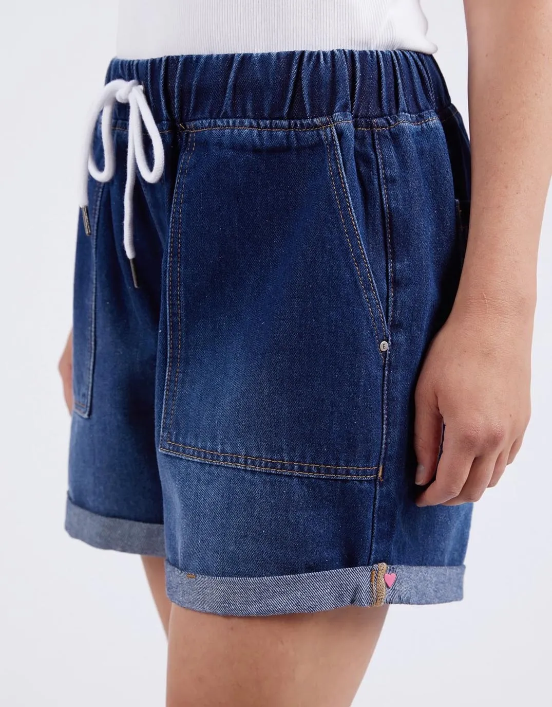 Emma Relaxed Denim Short - Dark Blue Wash sold by White & Co product image thumbnail 4