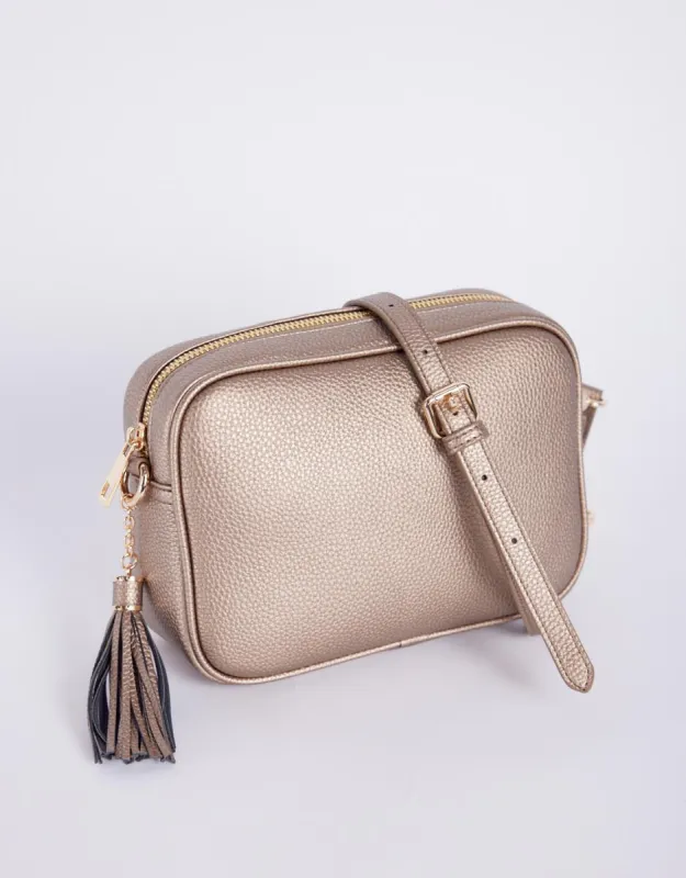 Zoe Crossbody Bag - Gold sold by White & Co