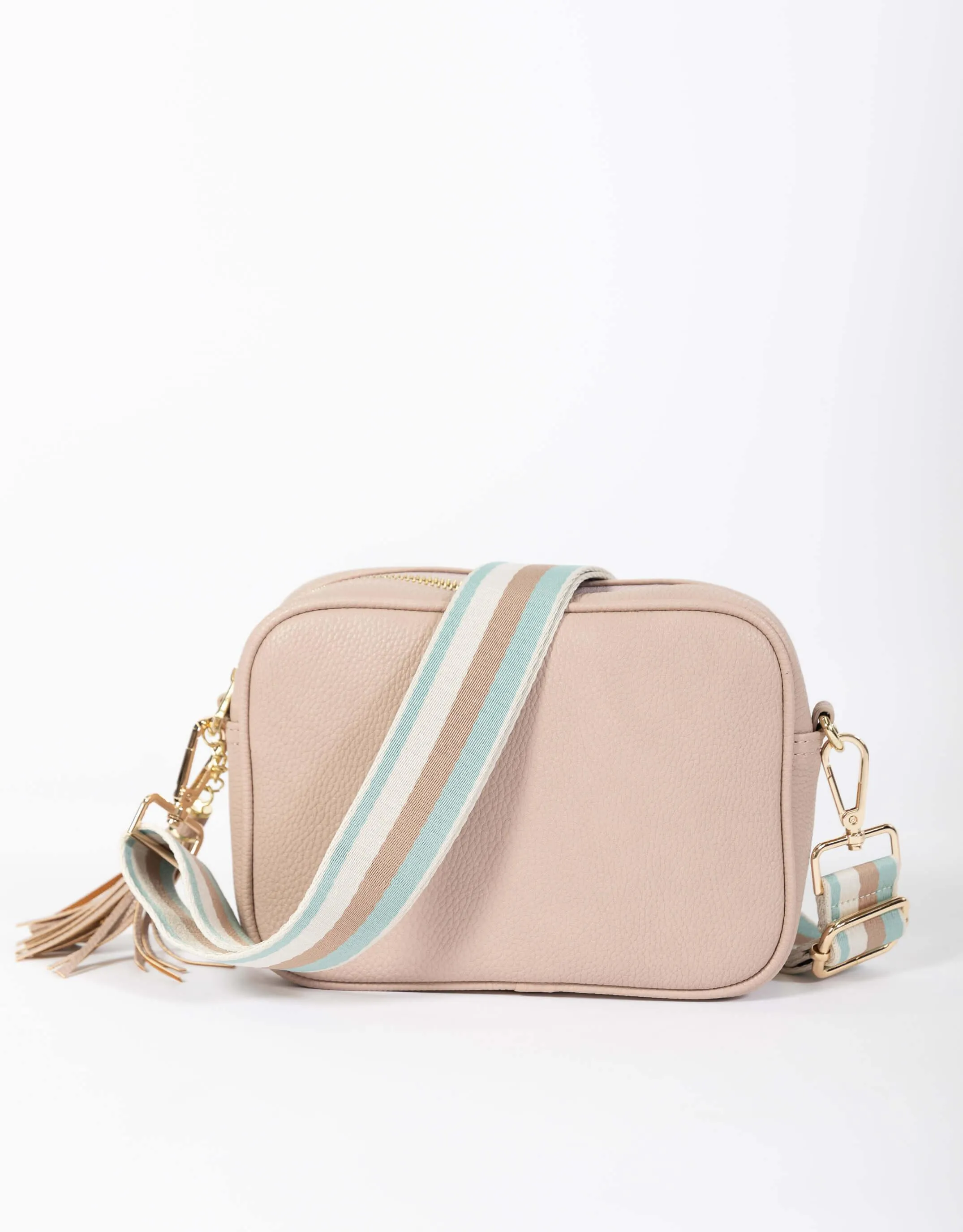Zoe Crossbody Bag - Pink/Blue Tan Stripe sold by White & Co product image thumbnail 3