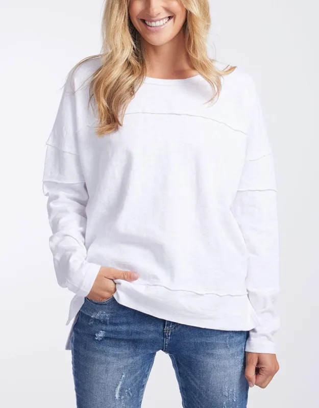Jayne Throw On Top - White sold by White & Co