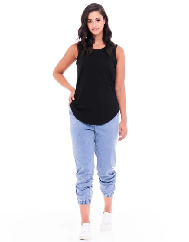 Keira Tank - Black sold by White & Co
