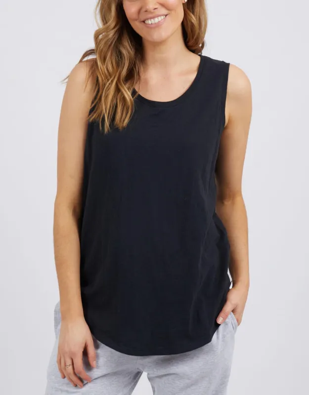 Scoop Tank - Black sold by White & Co