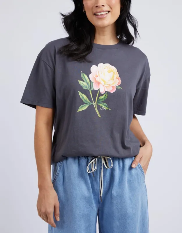 Floweret Tee - Washed Black sold by White & Co