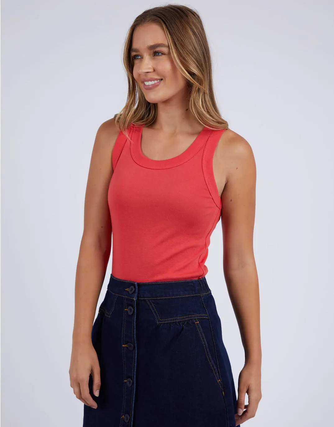 Esme Tank - Crimson sold by White & Co product image thumbnail 4