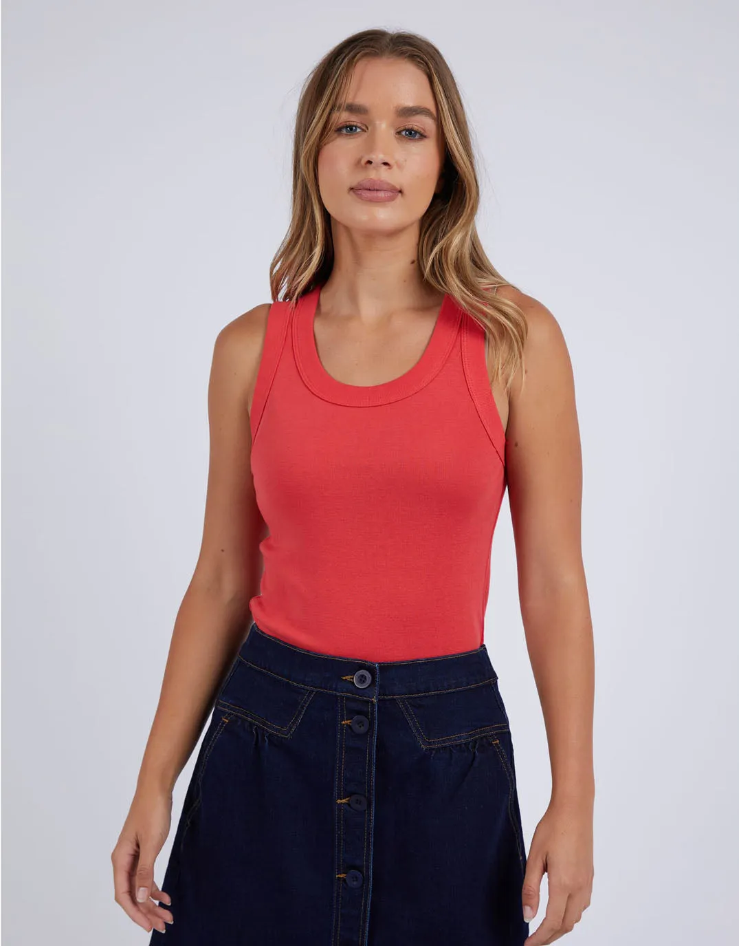 Esme Tank - Crimson sold by White & Co product image thumbnail 5