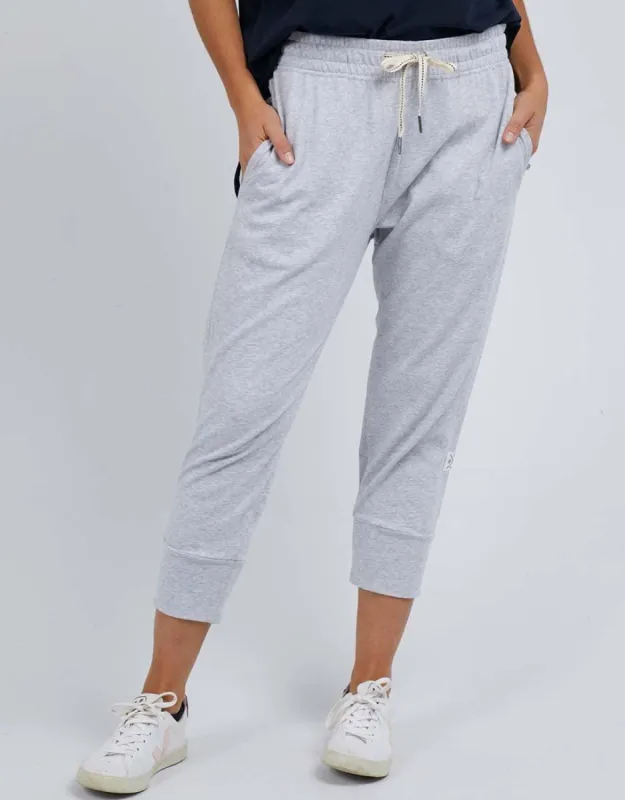 3/4 Brunch Pants - Grey Marle sold by White & Co