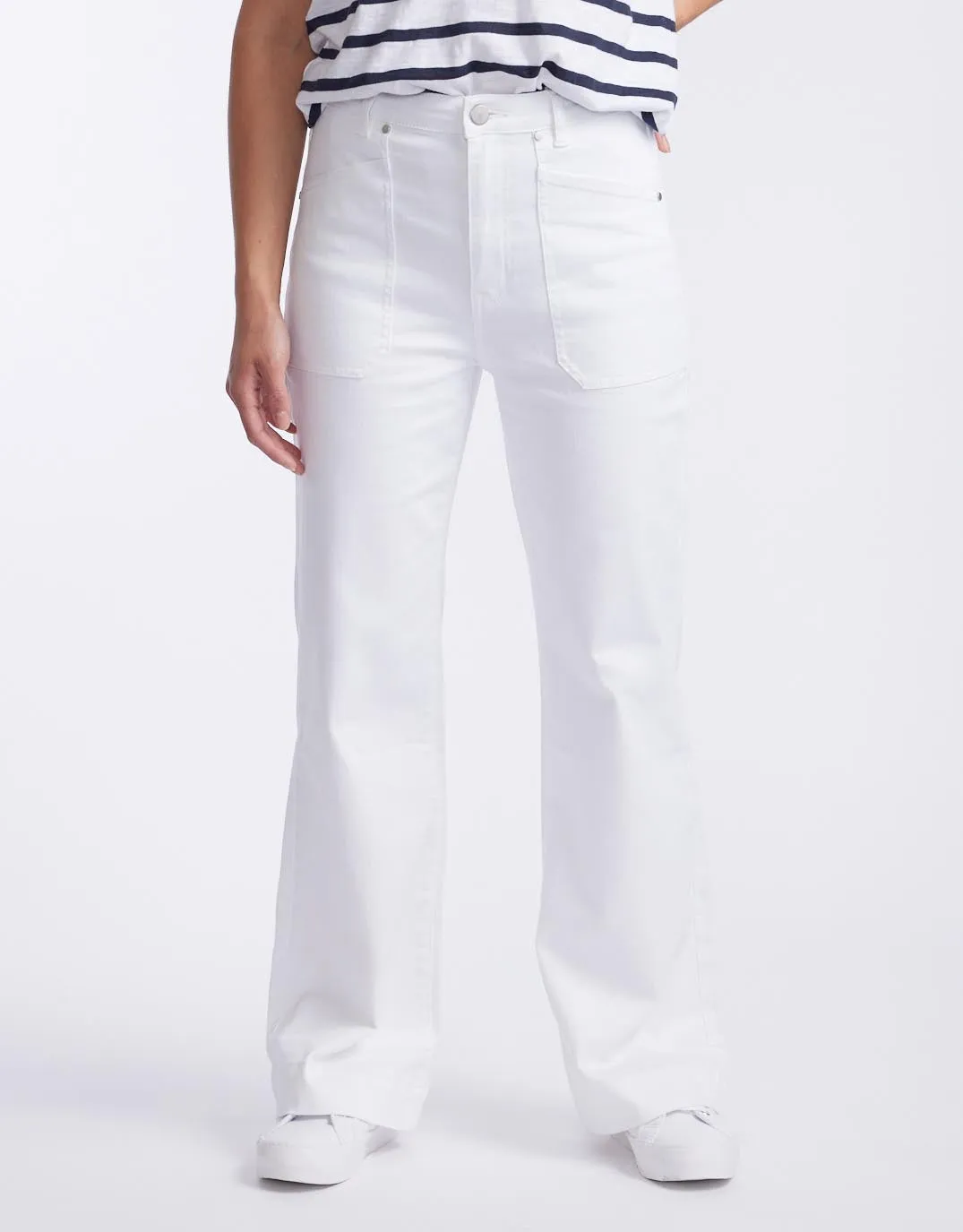 Jayne Wide Leg Jean - White sold by White & Co product image thumbnail 2