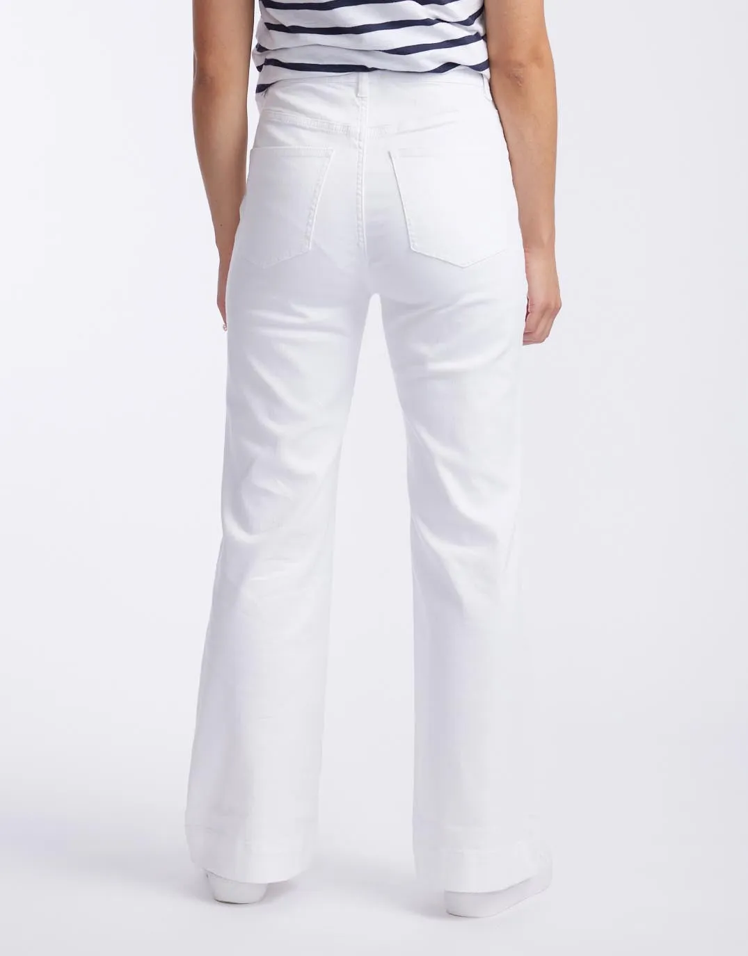Jayne Wide Leg Jean - White sold by White & Co product image thumbnail 5