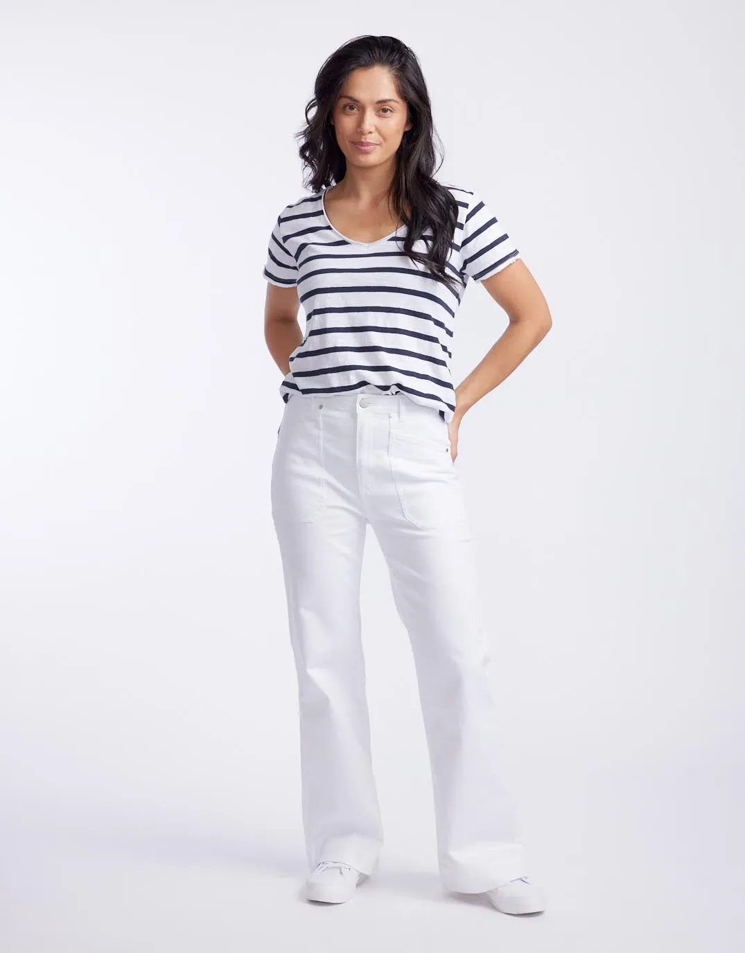 Jayne Wide Leg Jean - White sold by White & Co product image thumbnail 3