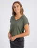 Manly Vee Tee - Khaki sold by White & Co