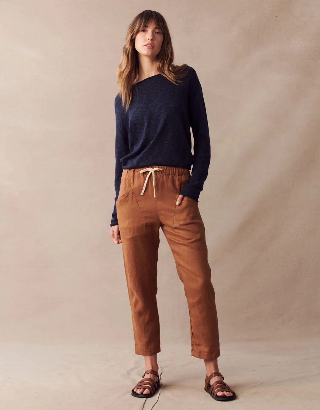 Luxe Linen Pants - Rust sold by White & Co product image thumbnail 2