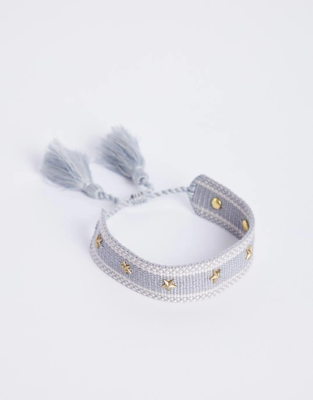 Stella Woven Bracelet - Dove sold by White & Co